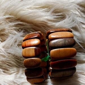 Wooden Bracelet Set Of Two